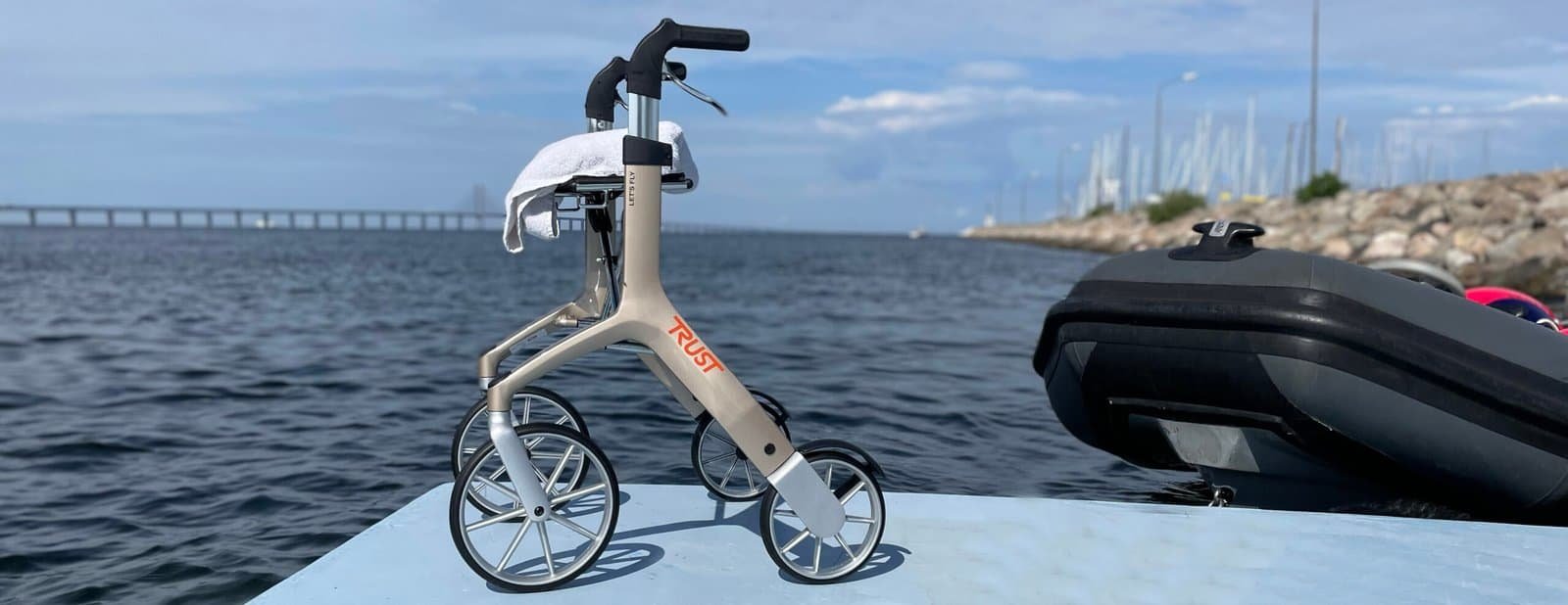 Rollator på brygga
