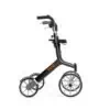 Let’s Go Out rollator i svart – robust och elegant rollator med justerbara handtag och stötdämpning.