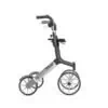 Trust Care Let’s Go Out rollator i silver och svart färg.