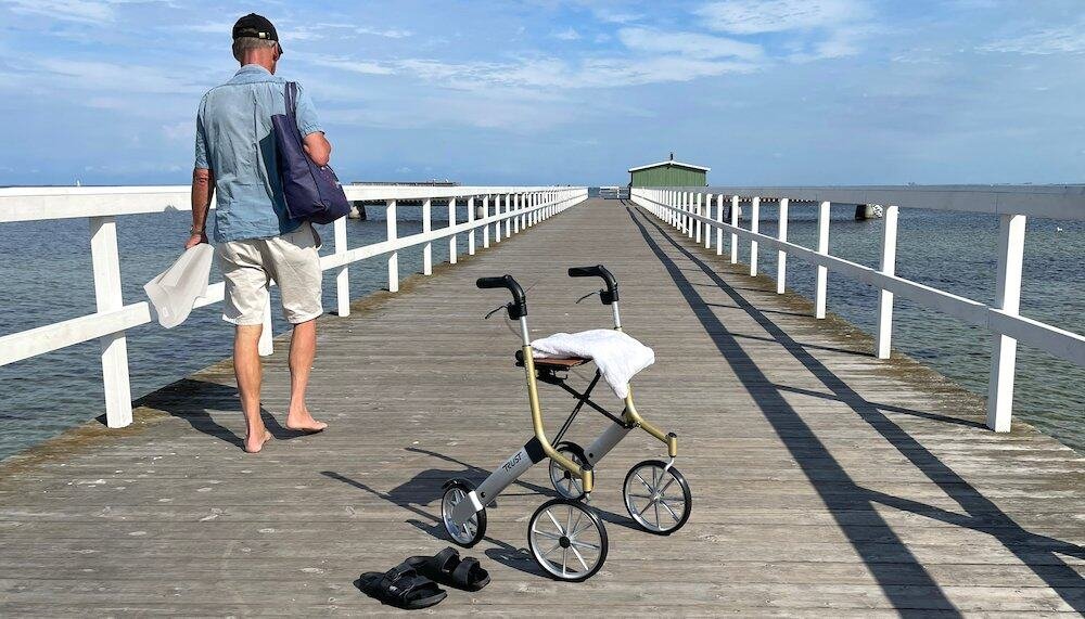 rollator på bryggan