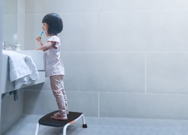 Let's Step in bathroom