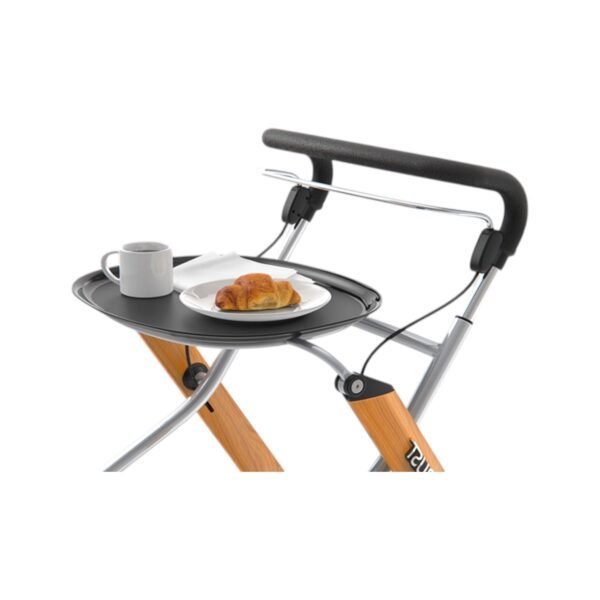Svart bricka rollator