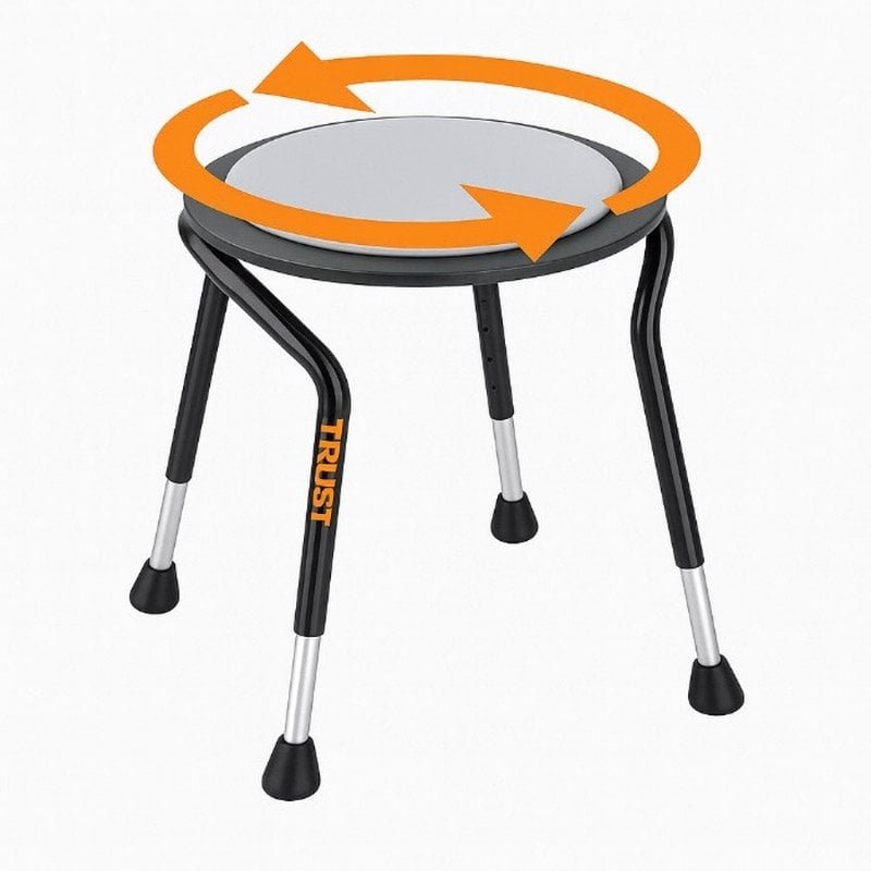 Let’s Frisbee med mjuk sits som kan vridas åt båda hållen